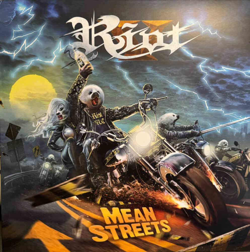 the album cover for Riot V - Mean Streets (Blue) [Colored Vinyl] (Uk)