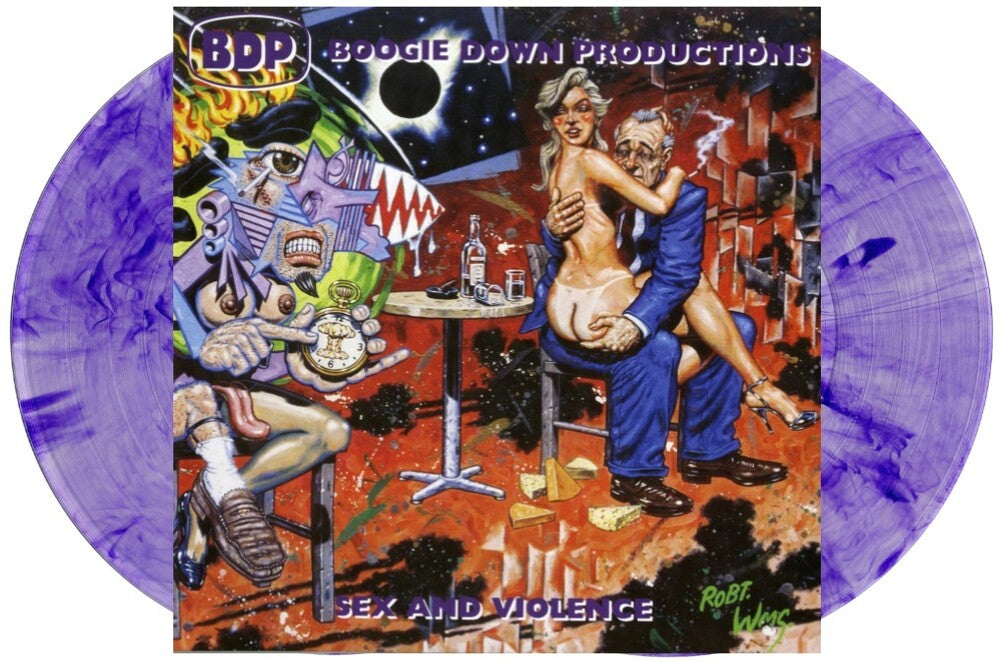 the album cover for Boogie Down Productions - Sex And Violence