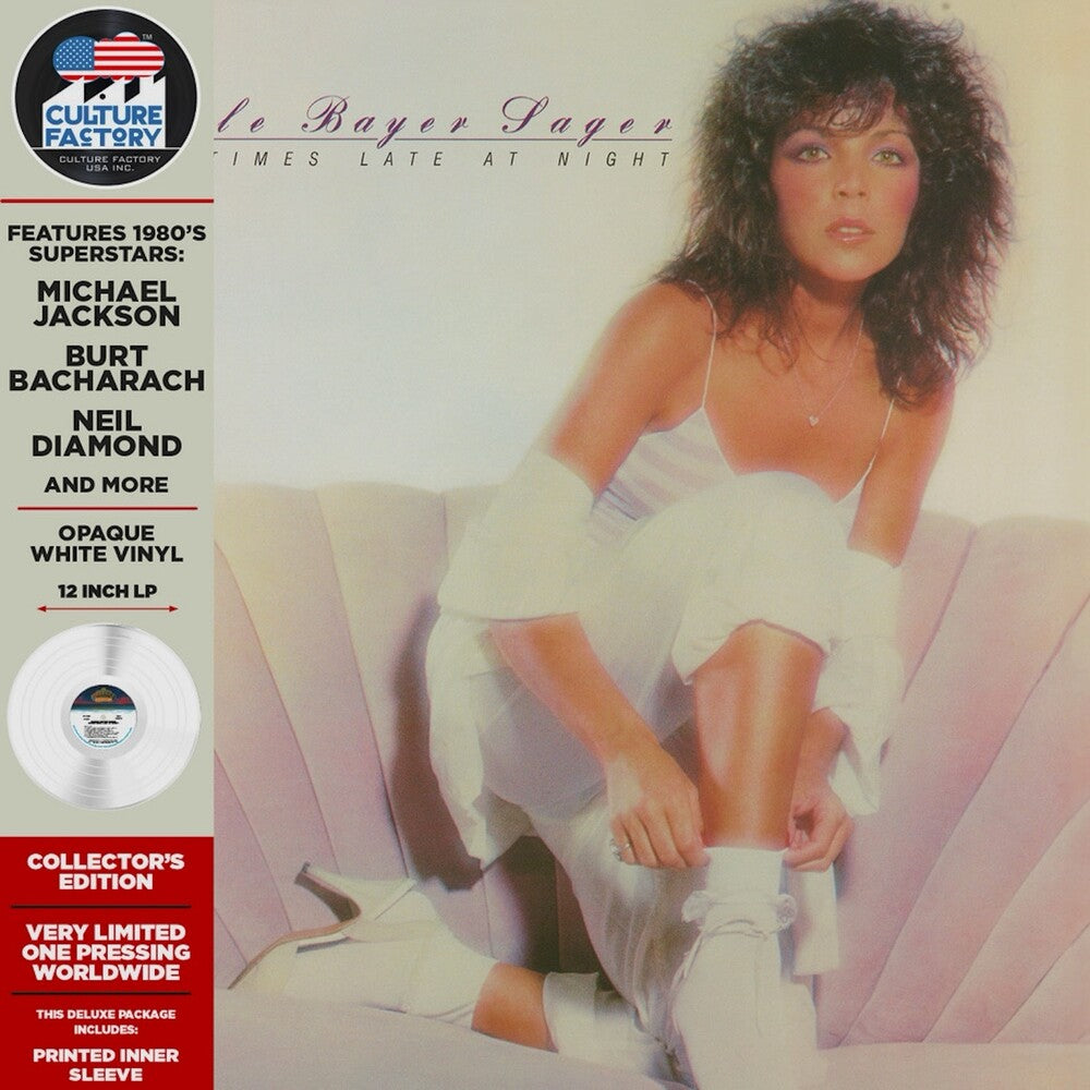 the album cover for Carole Sager  Bayer Sager - Sometimes Late At Night [Colored Vinyl] [Deluxe] [Limited Edition] (Wht)