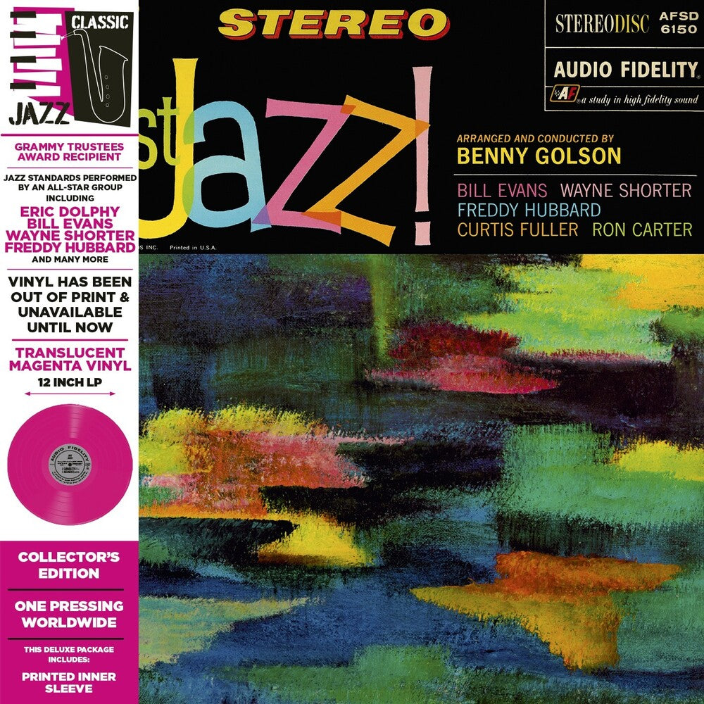 the album cover for Benny Golson - Just Jazz [Colored Vinyl] [Deluxe] [Limited Edition] (Pnk) [Remastered] [Reissue]