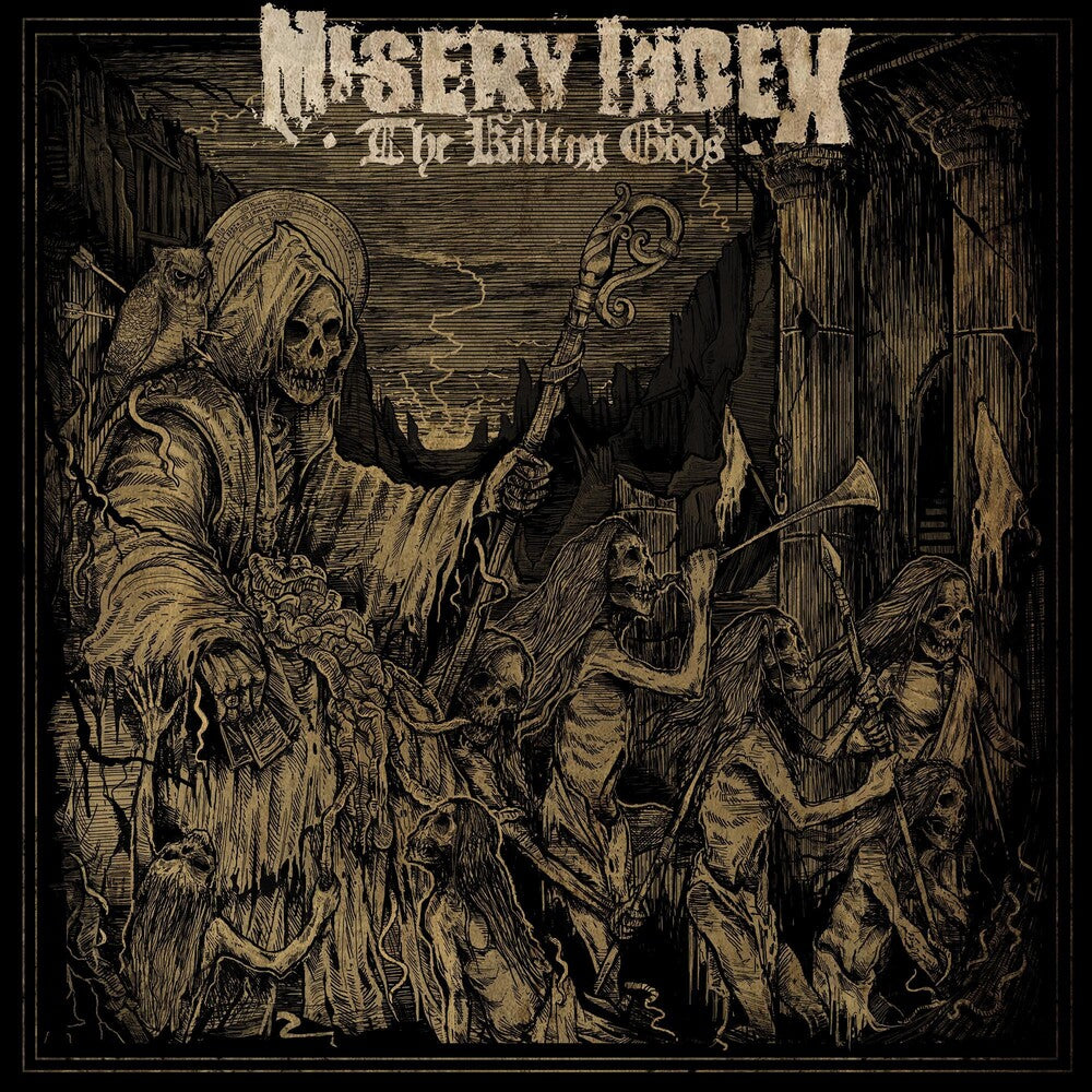 the album cover for Misery Index - Killing Gods [Colored Vinyl] (Gate) [Limited Edition] (Org)