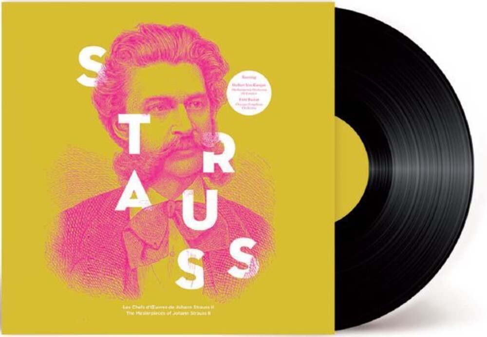 the album cover for Strauss Johann Ii - Johan Strauss Ii - Les Chefs D'oeuvre (Fra)