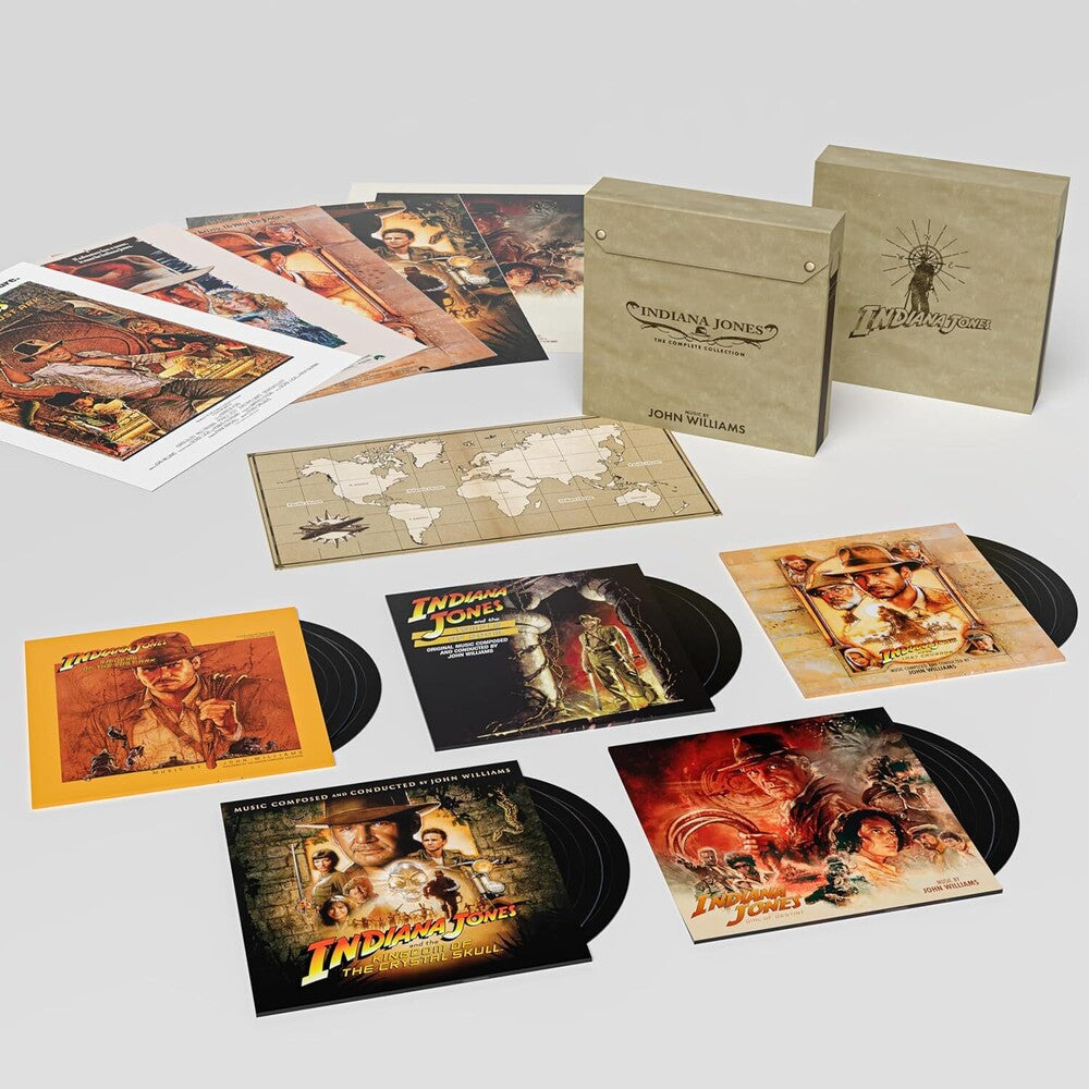 the album cover for John Williams  (Box) (Ltd) - Indiana Jones: The Complete Collection (Box) [Limited Edition]