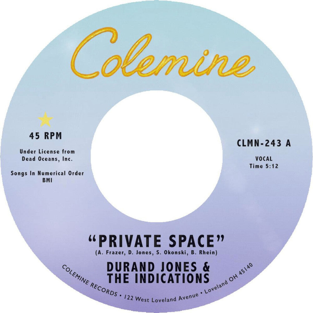 the album cover for Durand Jones  & The Indications - Private Space / Sea Of Love