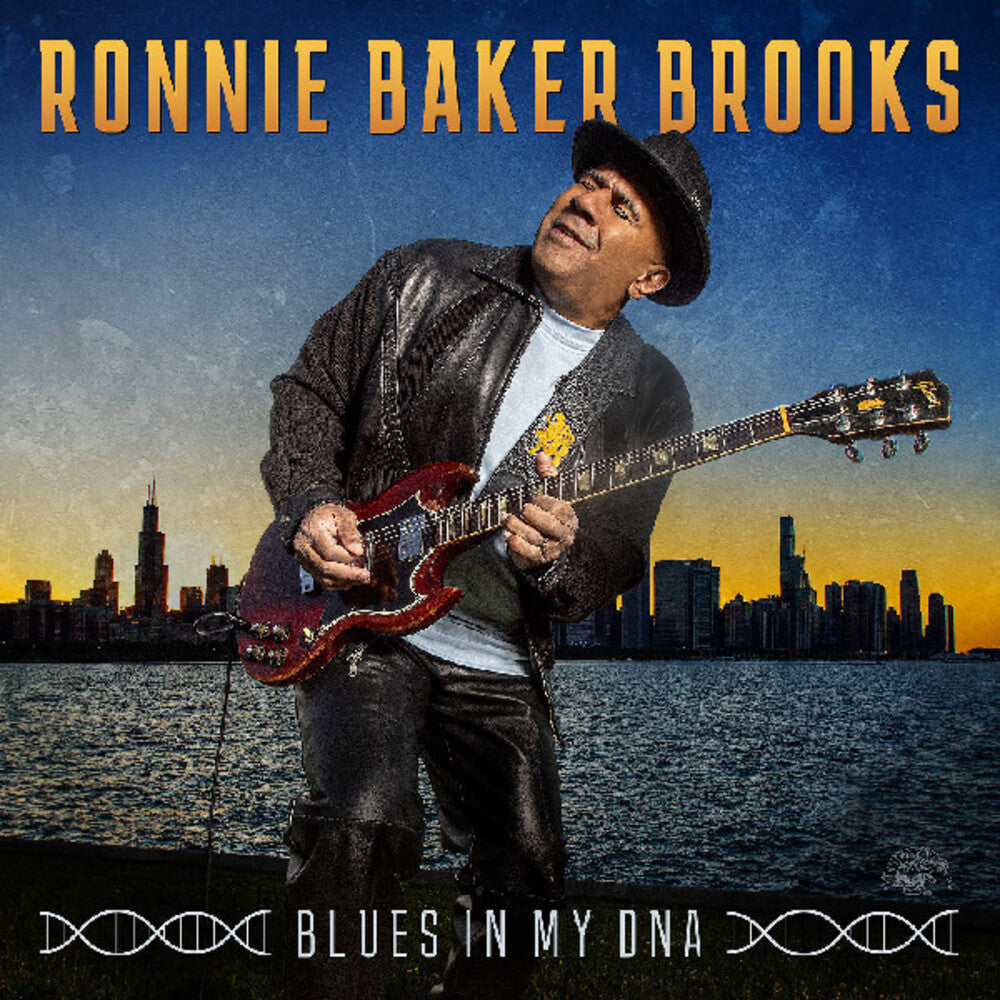 the album cover for Ronnie Baker Brooks - Blues In My DNA [Blue LP]