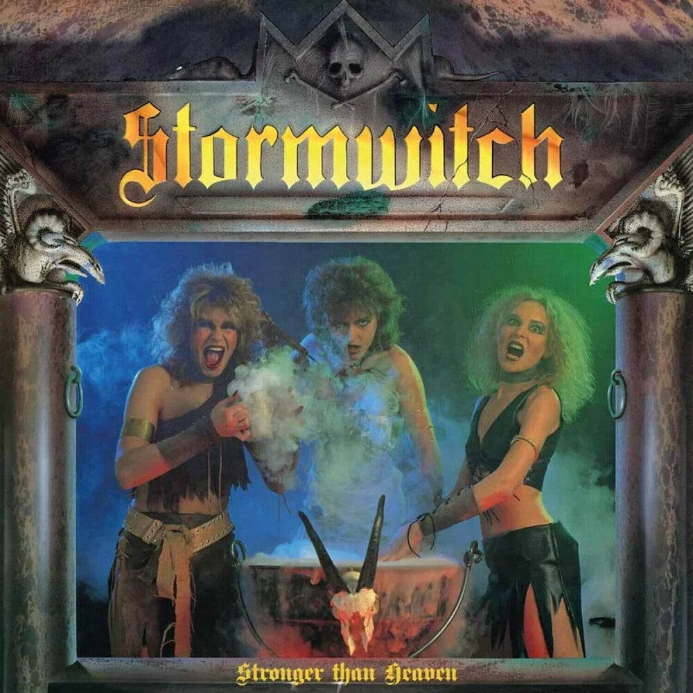the album cover for Stormwitch - Stronger Than Heaven - Blue/Yellow (Blue) [Colored Vinyl]