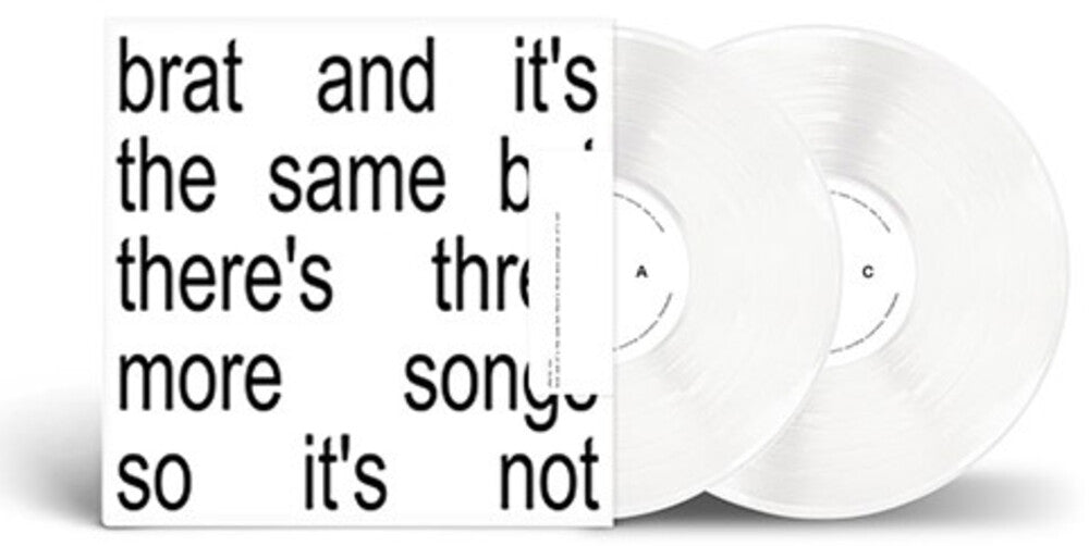 the album cover for Charli xcx - Brat and it's the same but there's three more songs so it's not [2 White LP]