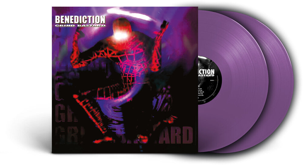 the album cover for Benediction - Grind Bastard (Bonus Tracks) [Colored Vinyl] [Deluxe] (Gate)