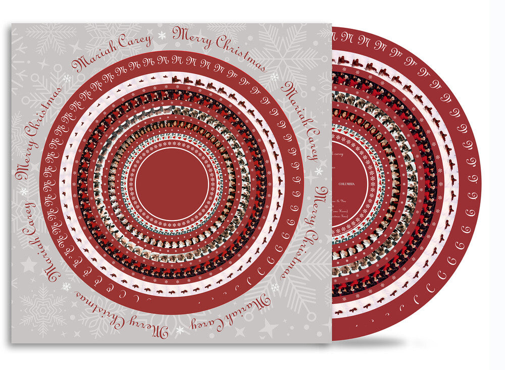 the album cover for Mariah Carey - Merry Christmas (30th Anniversary)