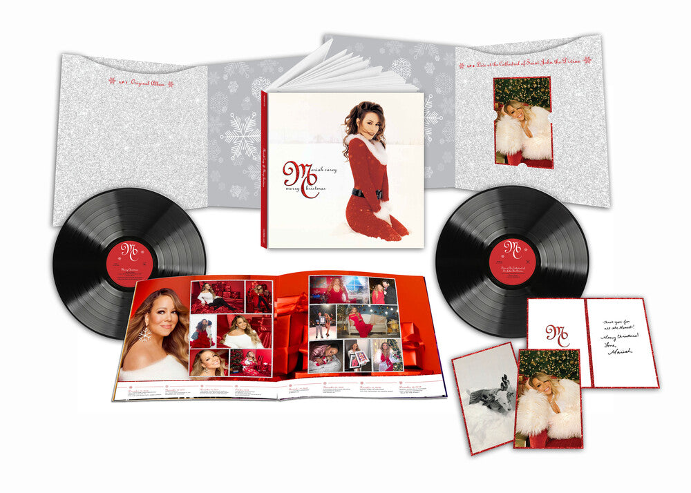 the album cover for Mariah Carey - Merry Christmas (30th Anniversary)
