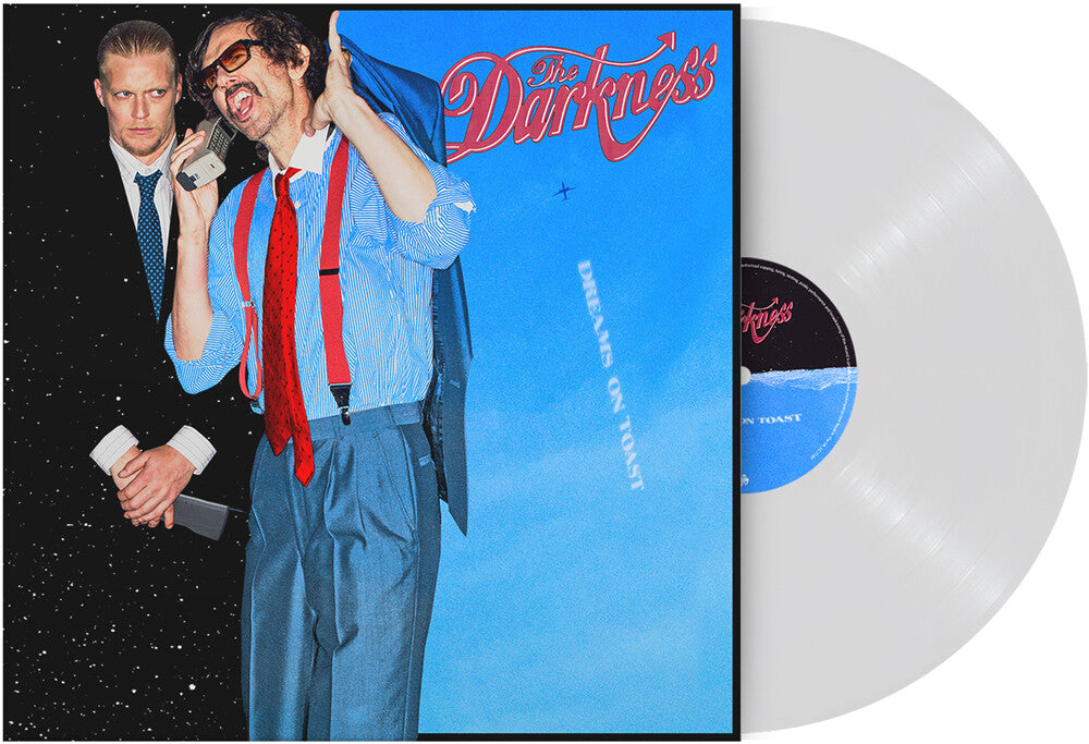 the album cover for The Darkness - Dreams on Toast [LP white vinyl]