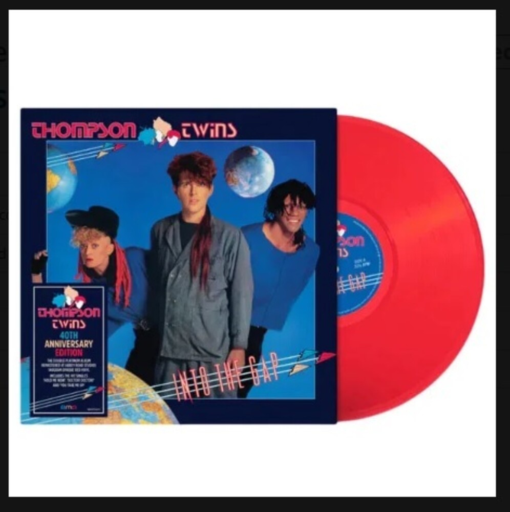 the album cover for Thompson Twins - Into the Gap -  [Deluxe Red LP]