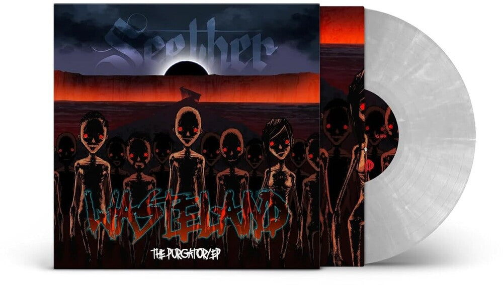 the album cover for Seether - Wasteland - The Purgatory EP [45RPM Clear w/ Smoky White Swirl vinyl]