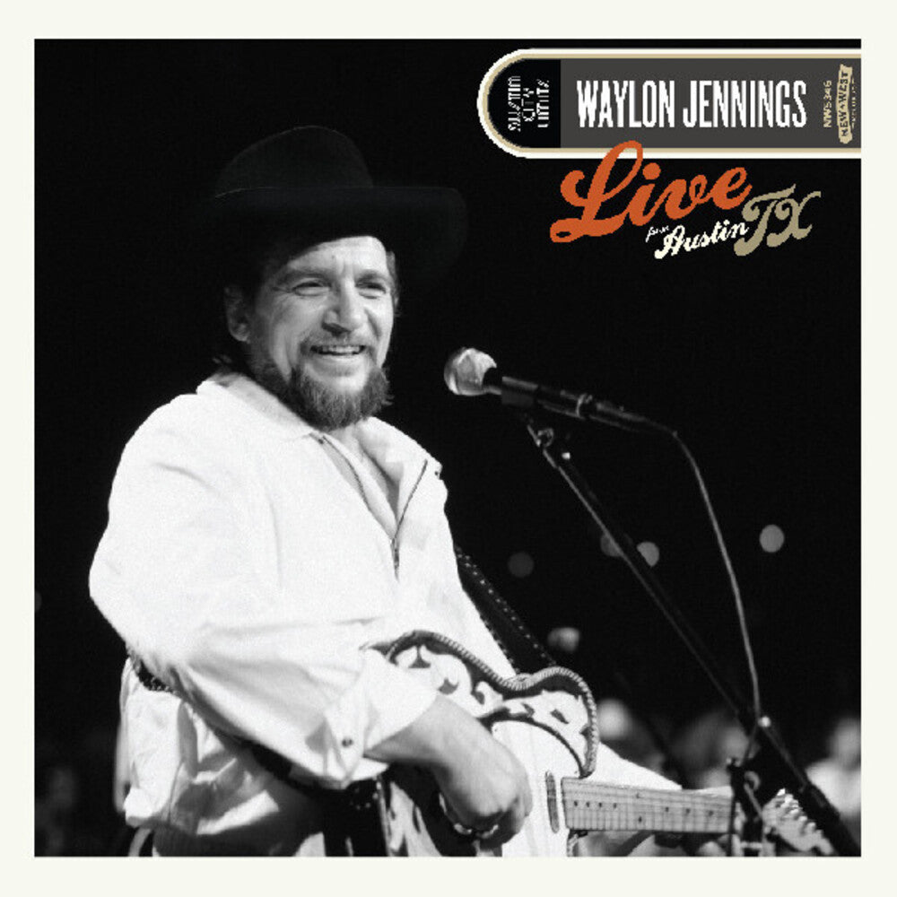 the album cover for Waylon Jennings - Live From Austin, Tx '84 [Colored Vinyl] (Gol) (Slv) (Stic)