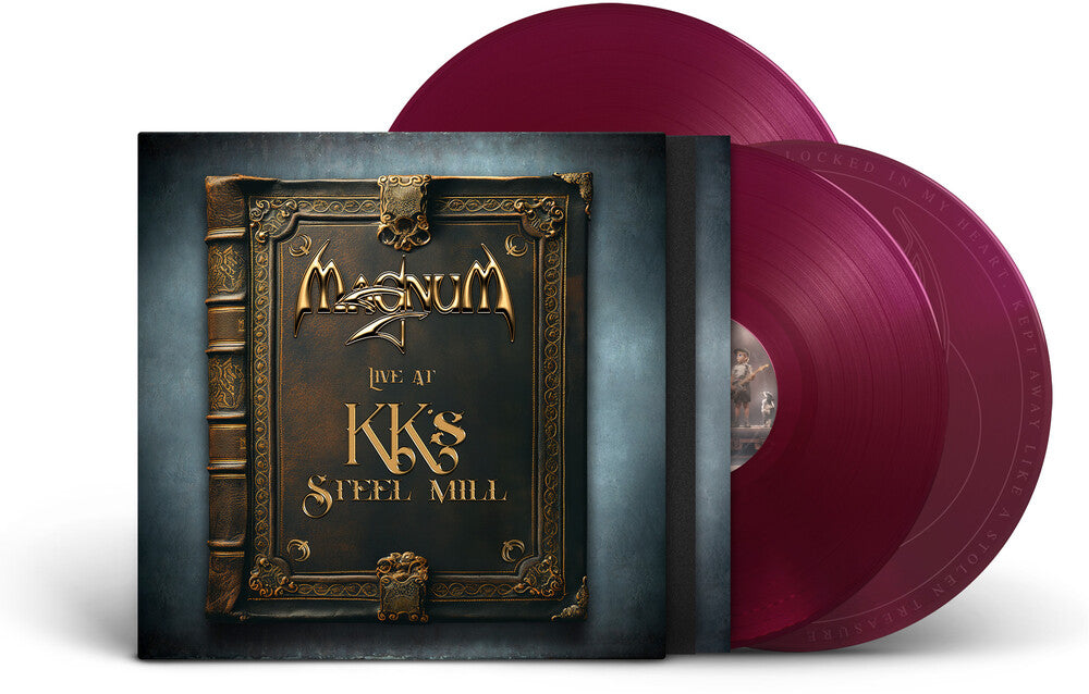the album cover for Magnum - Live At Kk's Steel Mill [Colored Vinyl] (Red)