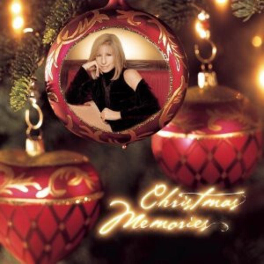 the album cover for Streisand, Barbra - Christmas Memories - Hazy Red Colored Vinyl