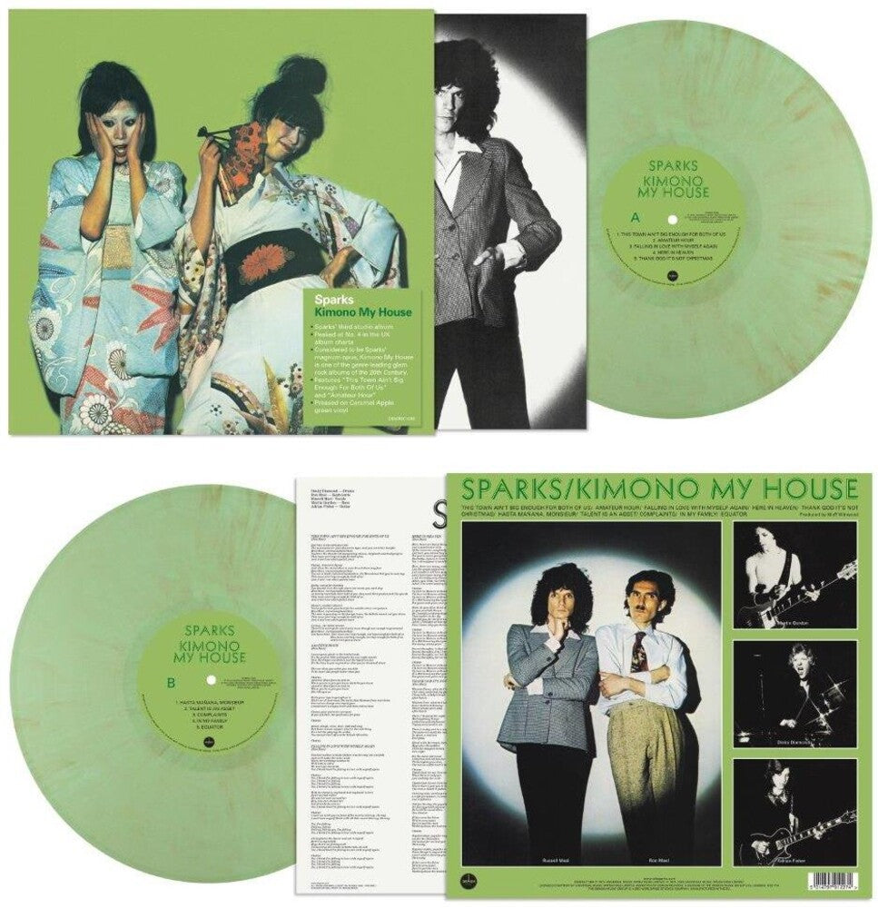 the album cover for Sparks - Kimono My House - 50th Anniversary 140gm Colored