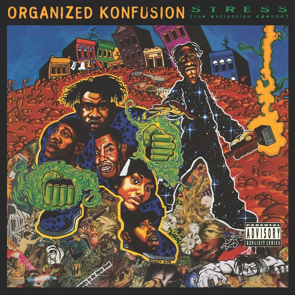 the album cover for Organized Konfusion - Stress: The Extinction Agenda [LP]