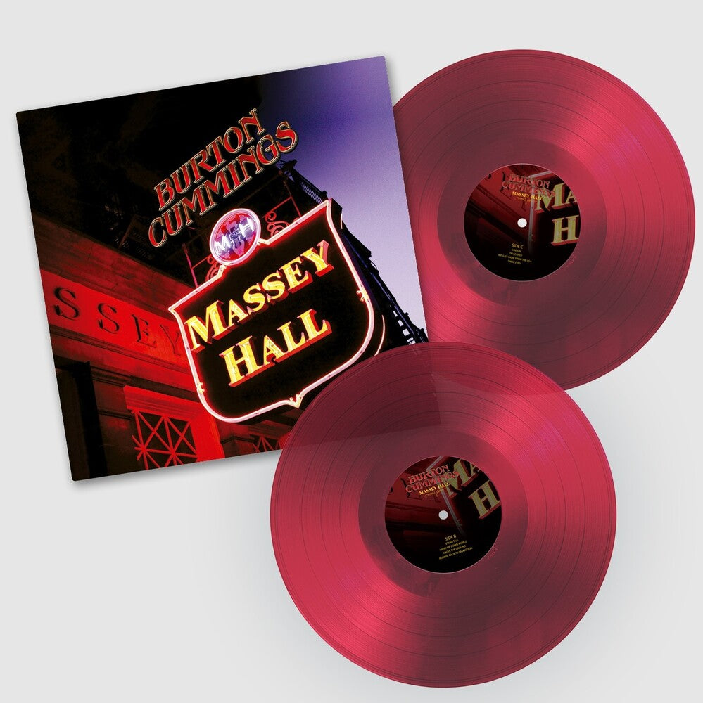the album cover for Burton Cummings - Massey Hall - Red [Colored Vinyl] (Red)