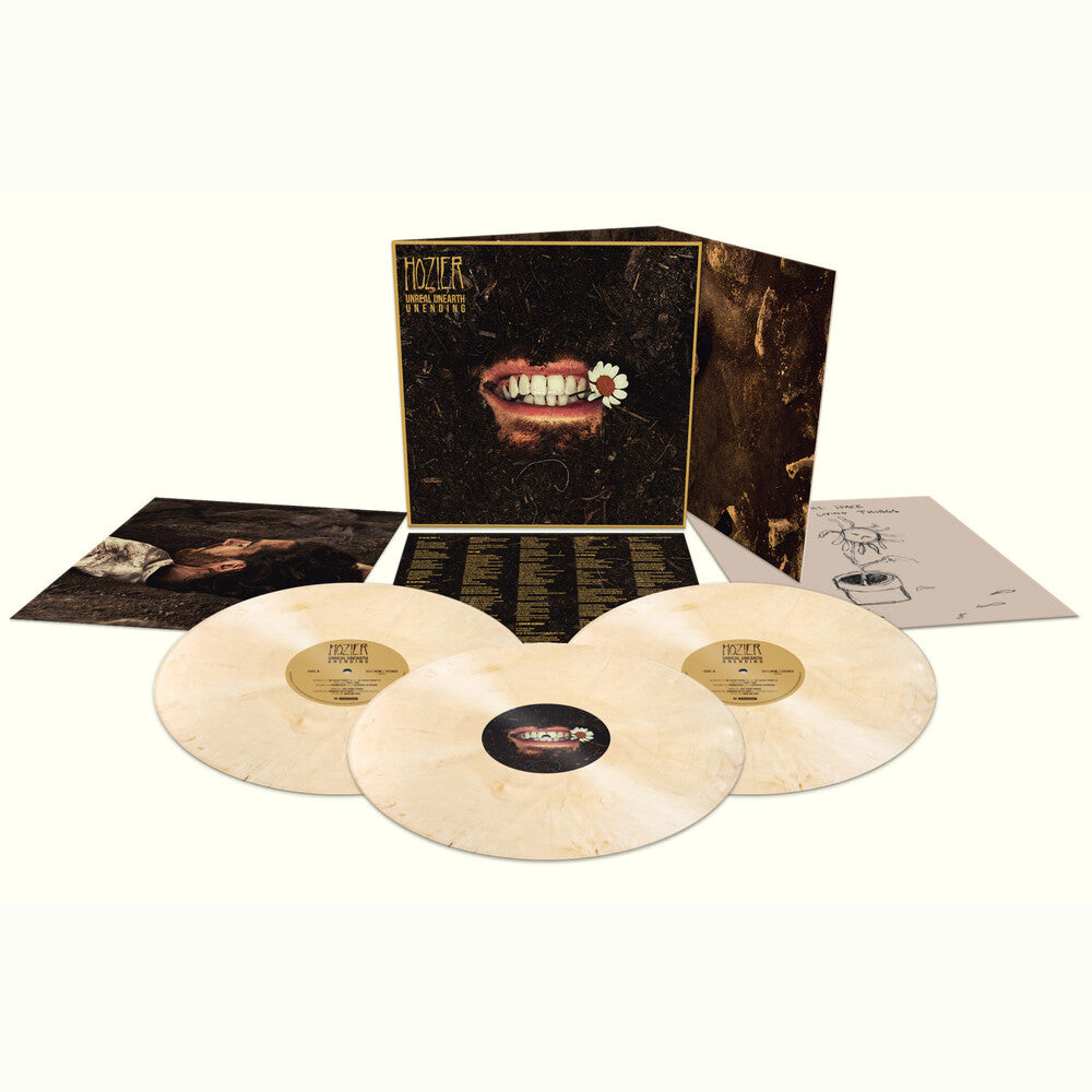 the album cover for Hozier - Unreal Unearth Unending [3 LP Tooth White Vinyl]