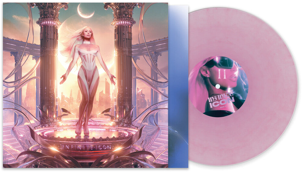the album cover for Paris Hilton - Infinite Icon [Baby Pink Vinyl]