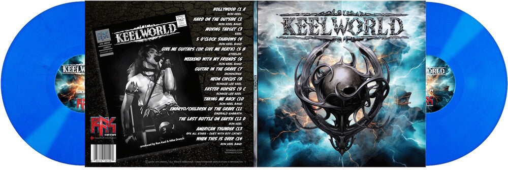 the album cover for Ron Keel - Keelworld (Blue) [Colored Vinyl] (Gate)