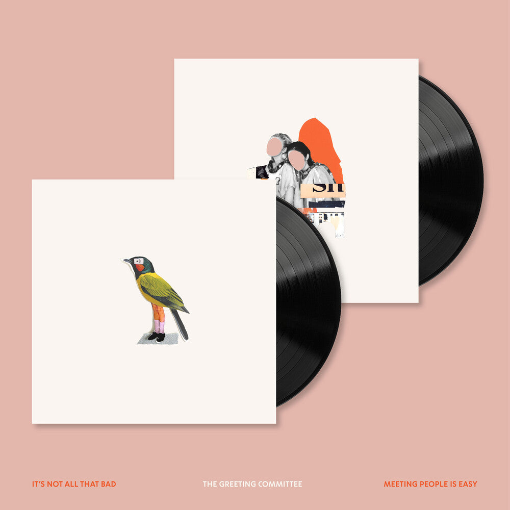 the album cover for Greeting Committee - It's Not All That Bad/Meeting People Is Easy