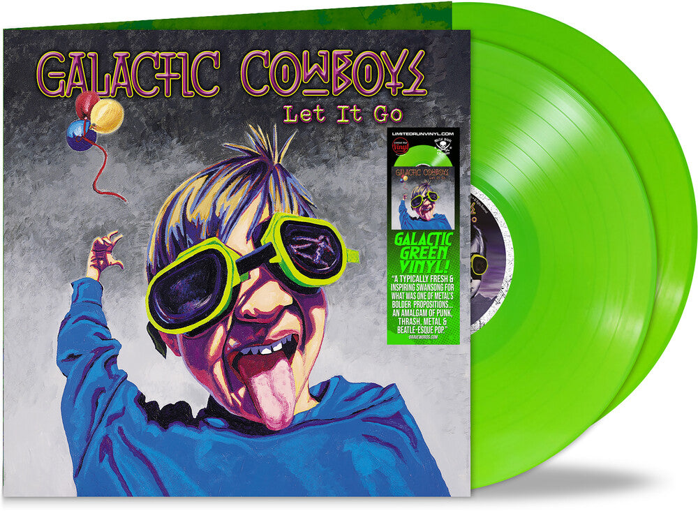 the album cover for Galactic Cowboys - Let It Go - Galactic Green [Colored Vinyl] (Gate) (Grn)