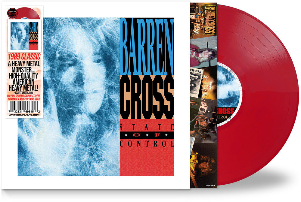 the album cover for Barren Cross - State Of Control - Red [Colored Vinyl] [Limited Edition] (Red)