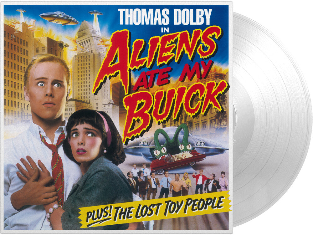 the album cover for Thomas Dolby - Aliens Ate My Buick [Clear Vinyl] [Limited Edition] [180 Gram] (Hol)