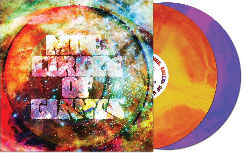 the album cover for moe. - Circle Of Giants [Orange and Purple Swirl 2LP]