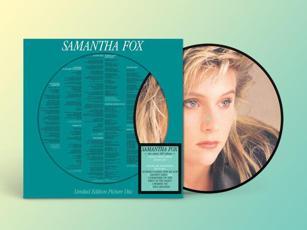 the album cover for Samantha Fox - Samantha Fox (Pict) (Uk)