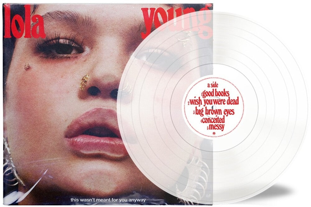 the album cover for Lola Young - This Wasn't Meant For You Anyway [Limited Edition Clear LP]