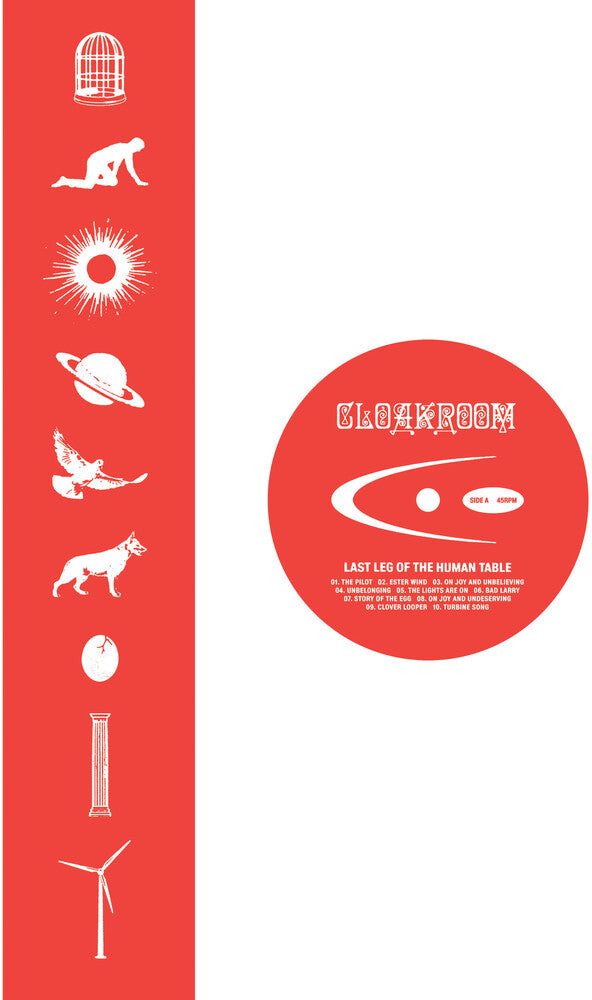 the album cover for Cloarkroom - Last Leg of the Human Table [LP Clear with Silver Glitter]
