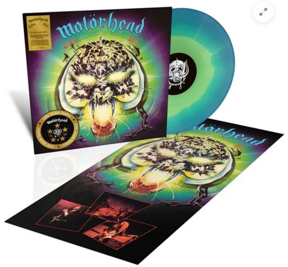 the album cover for Motörhead - Overkill (Blue) [Colored Vinyl] [Limited Edition] (Trq) (Aniv) (Hfsm)