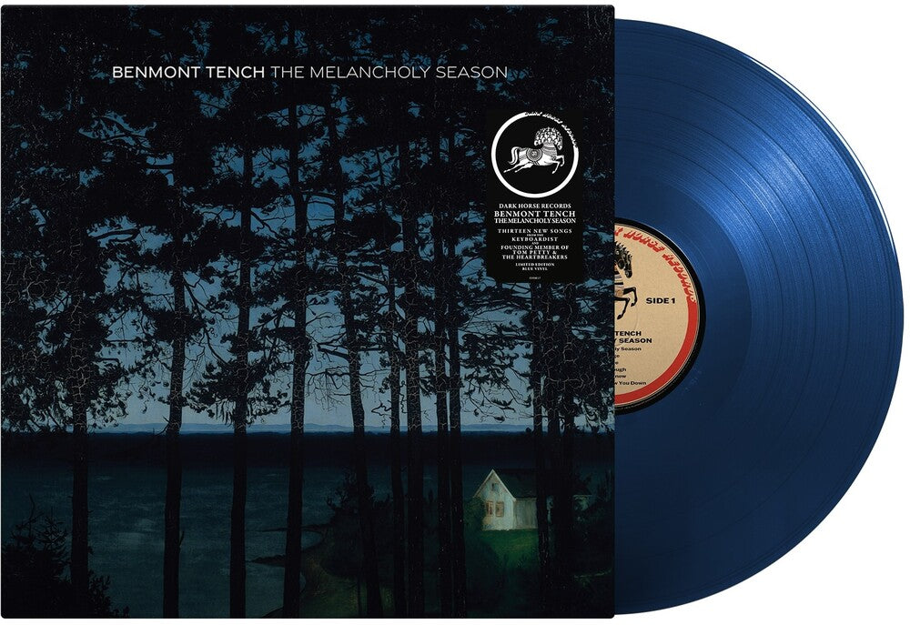 the album cover for Benmont Tench - Melancholy Season [Indie Exclusive Transparent Blue LP]