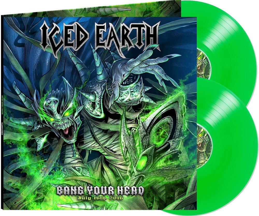 the album cover for Iced Earth - Bang Your Head - Green [Colored Vinyl] (Gate) (Grn)