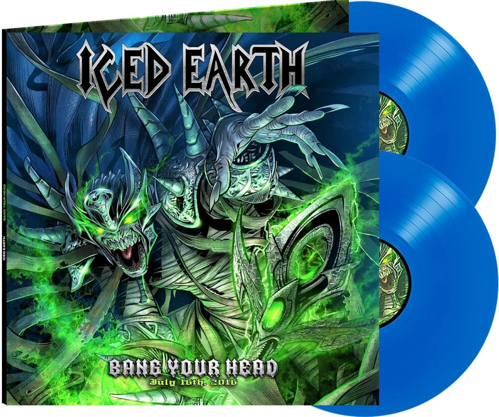 the album cover for Iced Earth - Bang Your Head - Blue (Blue) [Colored Vinyl] (Gate)