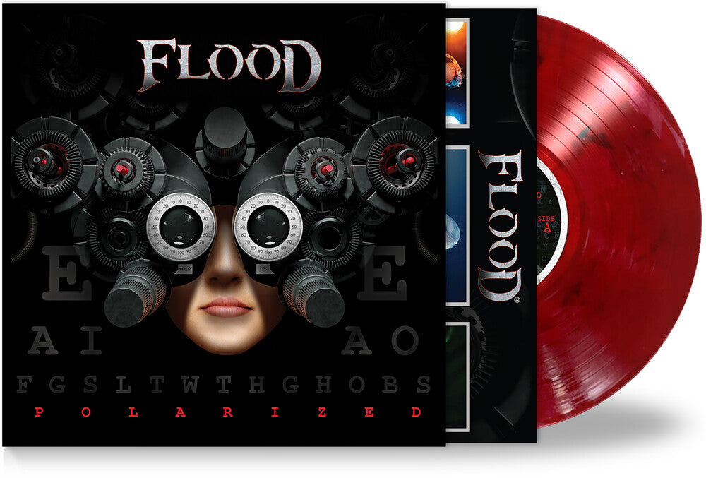 the album cover for Flood - Polarized - Red [Colored Vinyl] [Limited Edition] (Red)