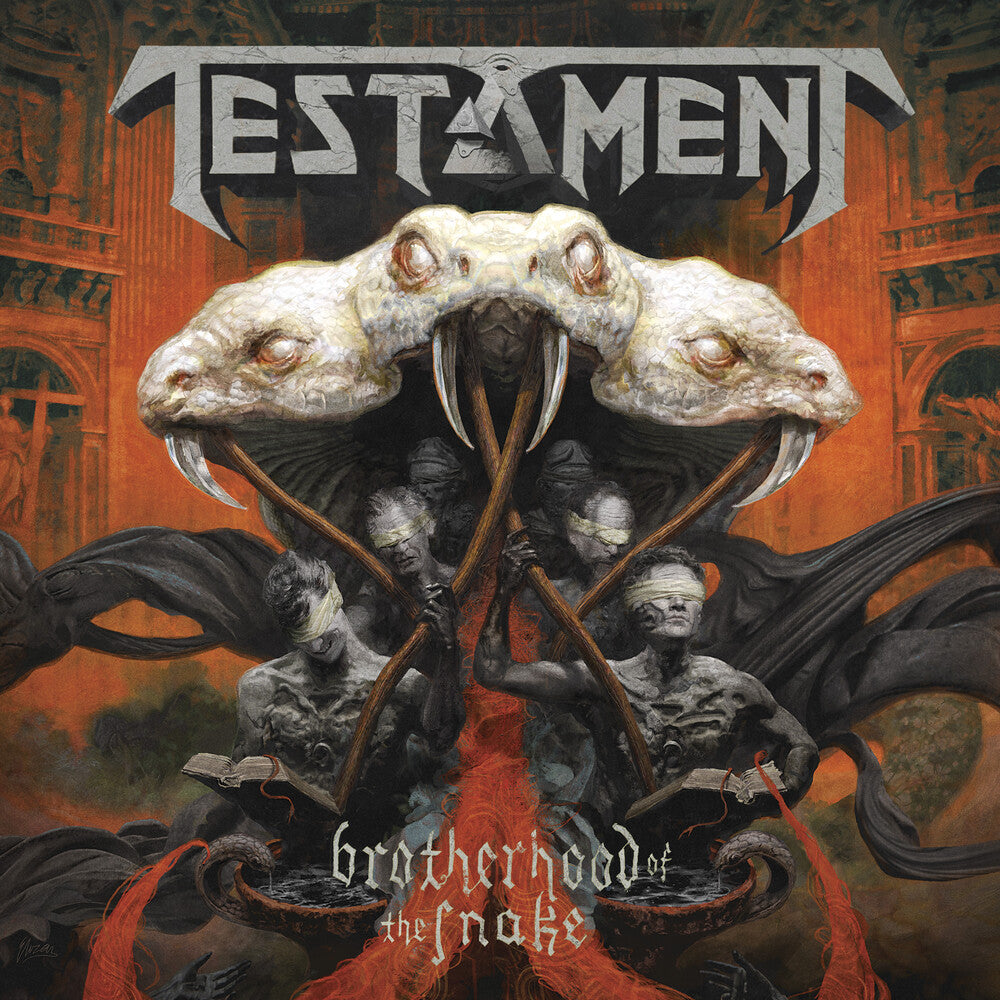the album cover for Testament - Brotherhood Of The Snake - Green [Colored Vinyl] (Gate)