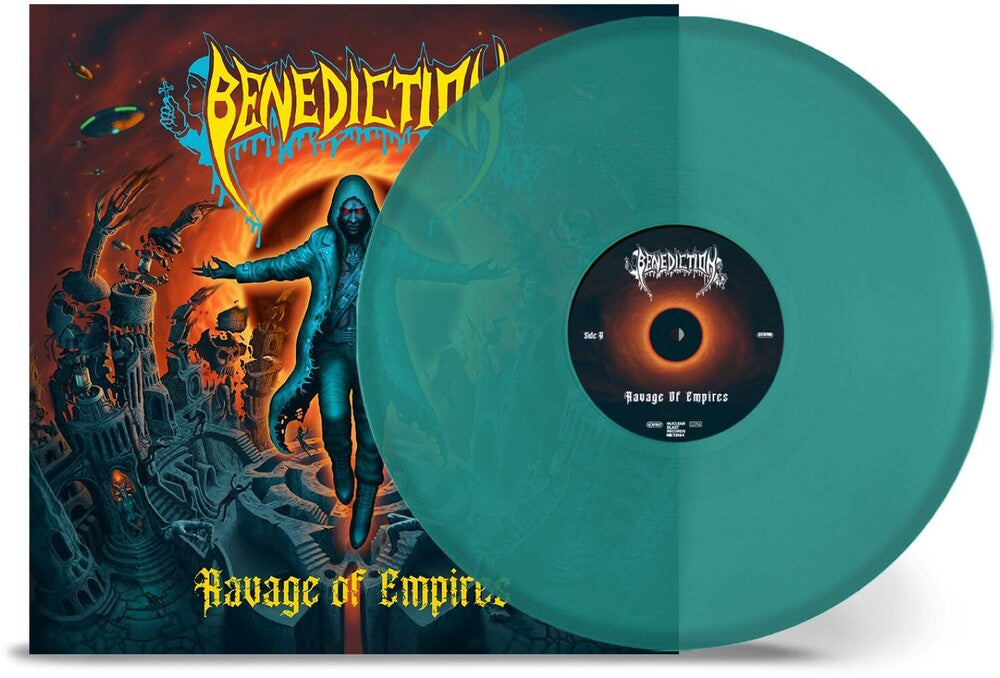 the album cover for Benediction - Ravage Of Empires - Green [Colored Vinyl] (Grn)