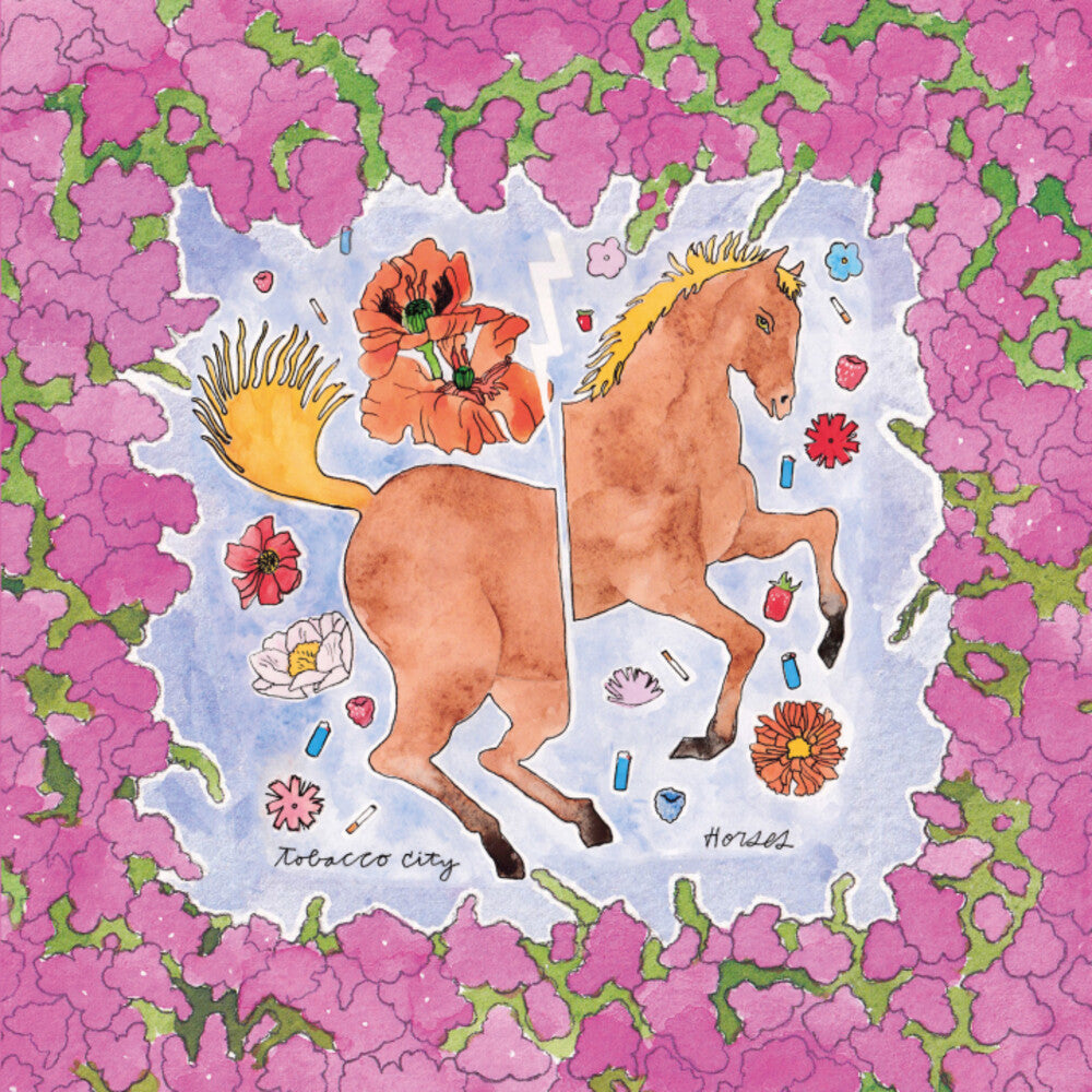 the album cover for Tobacco City - Horses