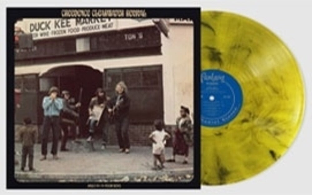 the album cover for Ccr ( Creedence Clearwater Revival ) - Willy & The Poor Boys - Yellow Smoke Vinyl [Colored Vinyl]