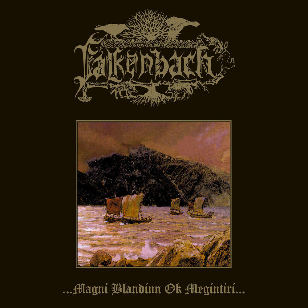 the album cover for Falkenbach - Magni Blandinn Ok Megintiri - Yellow/Black