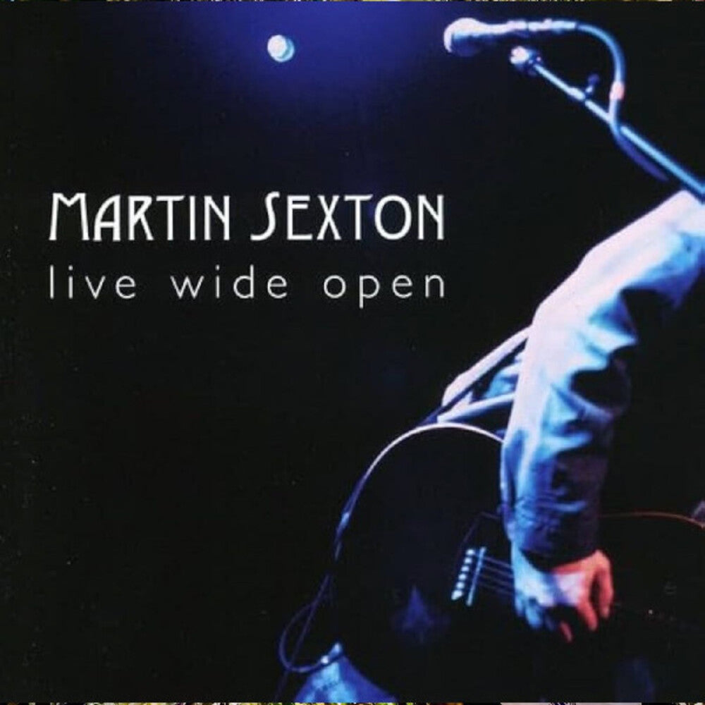 the album cover for Martin Sexton - Live Wide Open (Blue) [Colored Vinyl] (Viol)