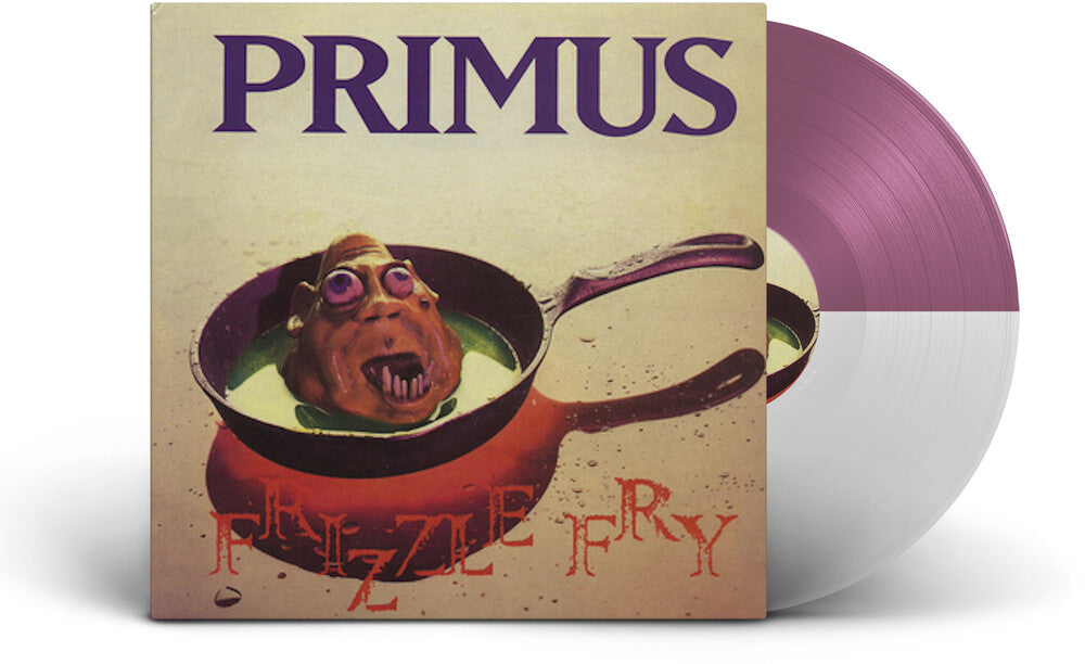 the album cover for Primus - Frizzle Fry - [Purple/Clear Split LP]