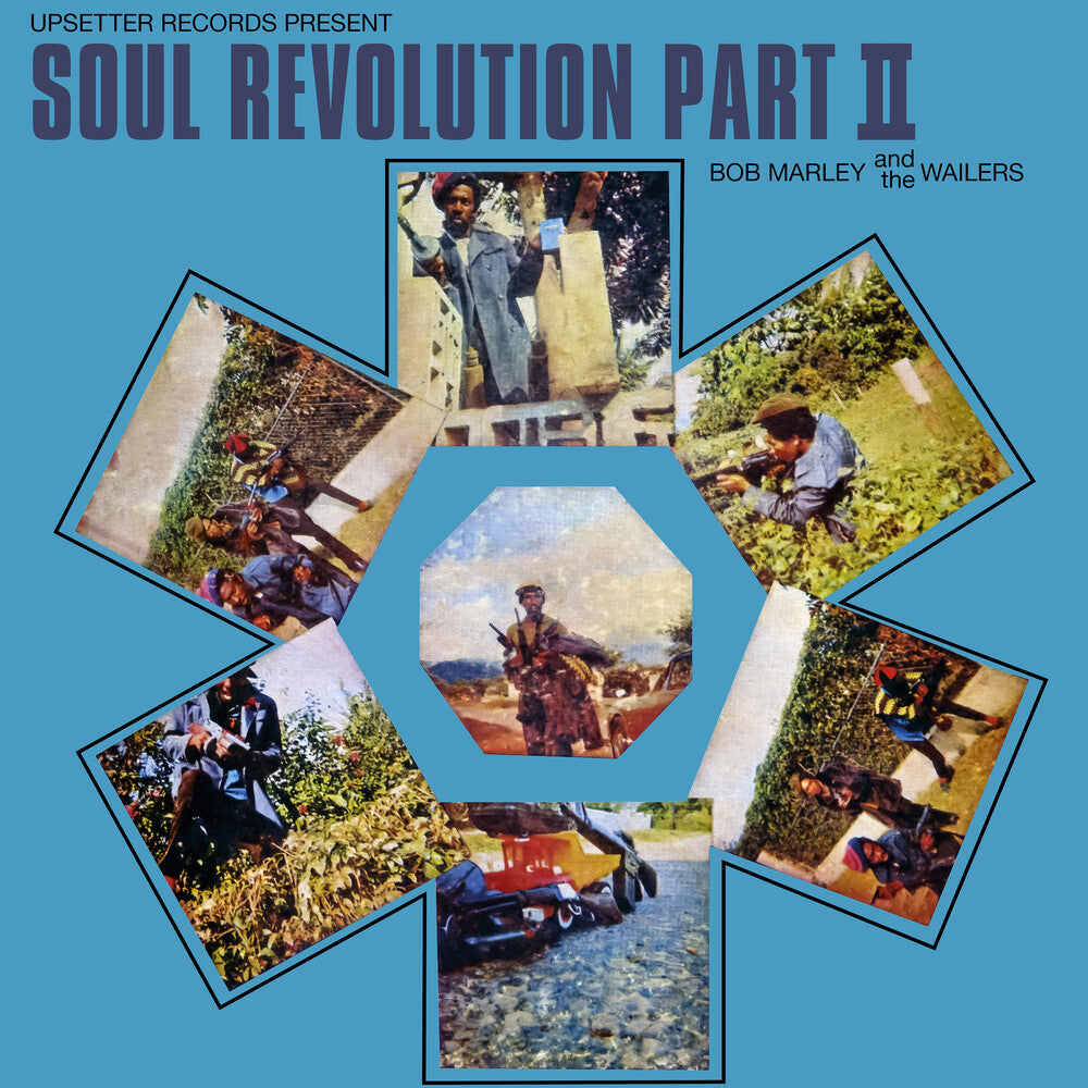 the album cover for Bob Marley  & The Wailers - Soul Revolution Ii - Smoky Blue (Blue) [Colored Vinyl]