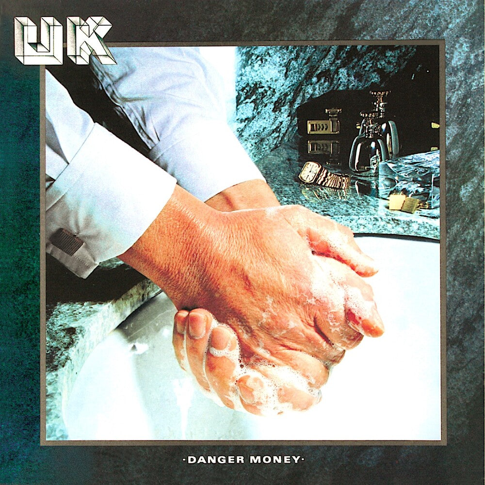 the album cover for Uk - Danger Money - Marble Colored Vinyl (Blue) [Colored Vinyl]