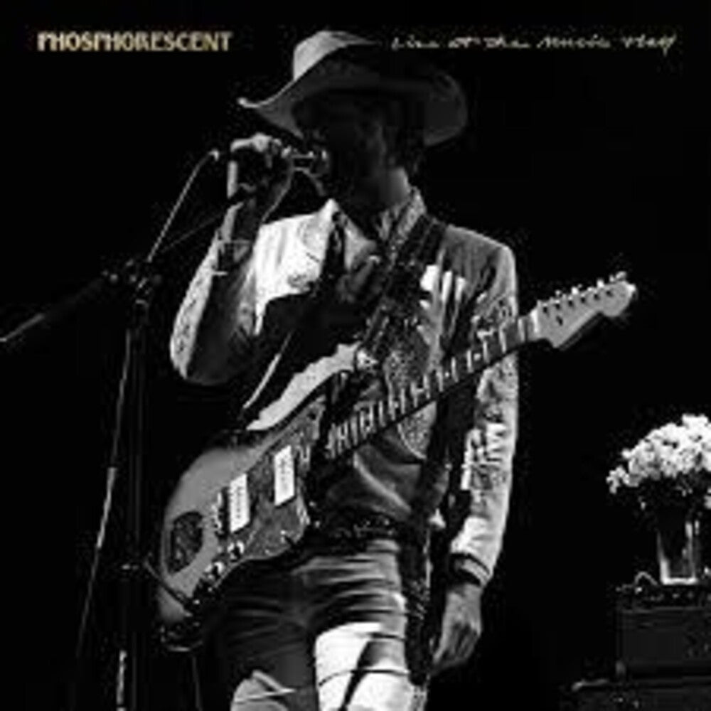 the album cover for Phosphorescent - Live At The Music Hall [Colored Vinyl] (Gol) (Can)