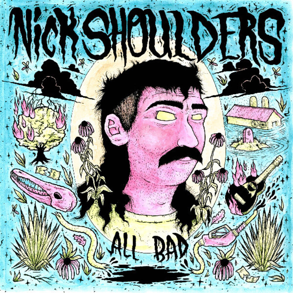 the album cover for Nick Shoulders - All Bad [Clear Vinyl] (Pnk)